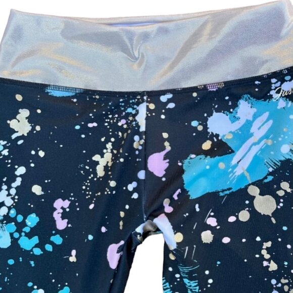Justice NWOT Girls Splatter Full Length High Waist Dance Leggings Large (10/12) - Picture 5 of 8